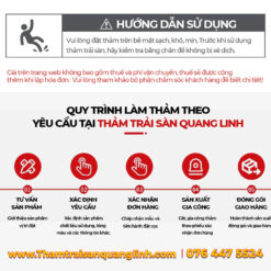 Quy trình đặt làm thảm theo yêu cầu tại Thảm Trải Sàn Quang Linh