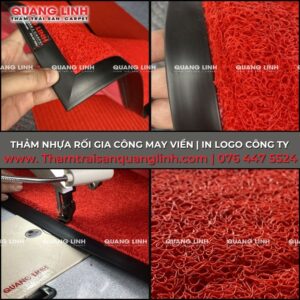 Thảm nhựa rối cửa ra vào trải sảnh chung cư công ty văn phòng