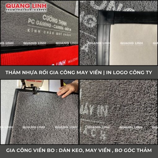 Thảm nhựa rối cửa ra vào trải sảnh chung cư công ty văn phòng