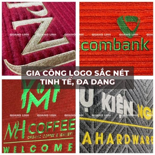 Thảm gia công thêu logo Mã QL351