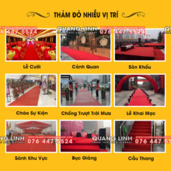 Thảm Nỉ Sự Kiện Nhiều Màu