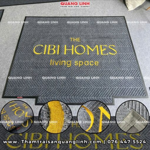 Thảm welcome trải sảnh công ty gia công logo theo yêu cầu