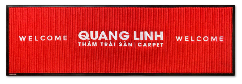 Thảm thêu logo quang linh bự