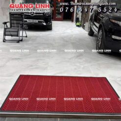 Thảm cửa ra vào welcome thêu logo công ty