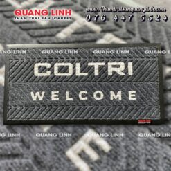 Thảm cửa ra vào welcome thêu logo công ty