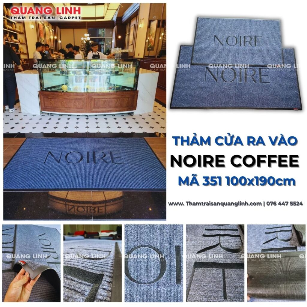 THẢM CỬA RA VÀO NOIRE COFFEE MÃ 351 100x190cm