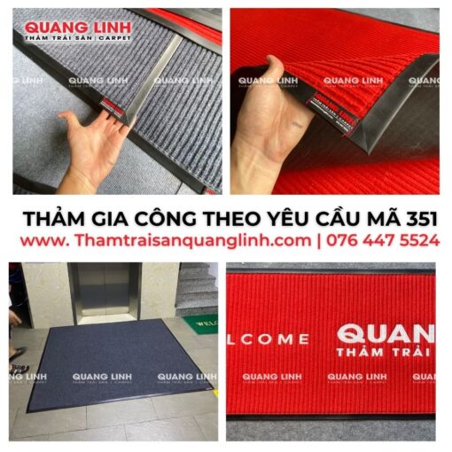 Thảm cuộn Sọc Ngang Gia Công Theo Yêu Cầu Stripemat Mã QL351