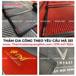 Thảm cuộn Sọc Ngang Gia Công Theo Yêu Cầu Stripemat Mã QL351