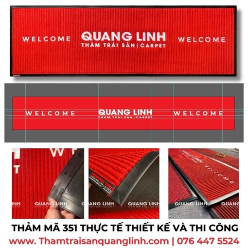 Thảm gia công thêu logo Mã QL351