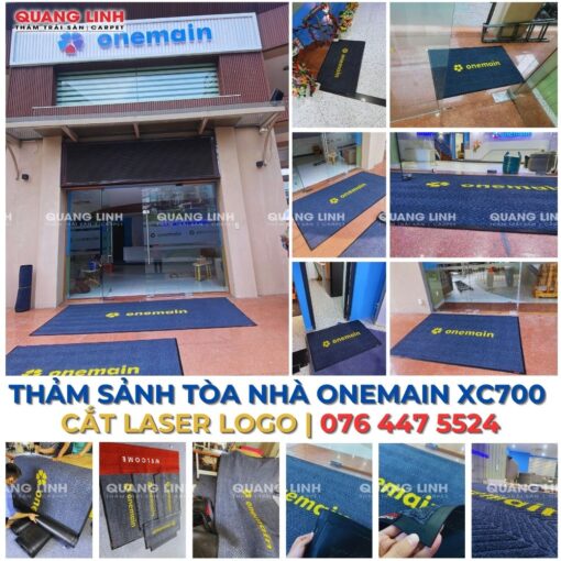 THẢM SẢNH TÒA NHÀ ONEMAIN XC700 CẮT LASER LOGO | 076 447 5524