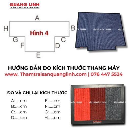 Thảm Trải Sàn Thang Máy Mã QL351