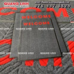 Thảm welcome, thảm welcome gia công theo yêu cầu; thảm chùi chân welcome; thảm welcome 120x180cm; thảm welcome 80x120cm; thảm welcome 60x90cm; thảm welcome 40x60cm