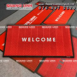 Thảm welcome, thảm welcome gia công theo yêu cầu; thảm chùi chân welcome; thảm welcome 120x180cm; thảm welcome 80x120cm; thảm welcome 60x90cm; thảm welcome 40x60cm