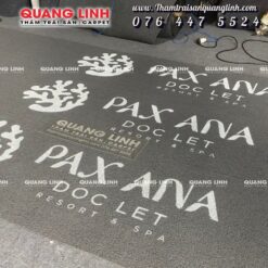 Thảm nhựa rối in logo theo yêu cầu