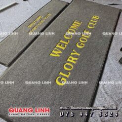 Thảm cửa ra vào nhựa rối Welcome Glory Golf Group QL850