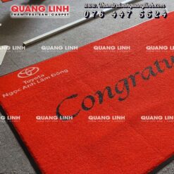 Thảm cửa ra vào showroom xe ô tô Toyota Ngọc Ánh QL850