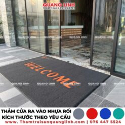 Thảm nhựa rối welcome 80x120cm QL850