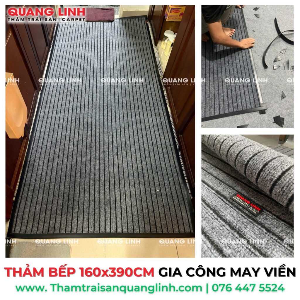 THẢM BẾP 160x390CM GIA CÔNG MAY VIỀN