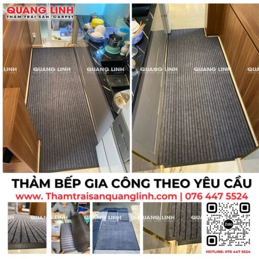 Thảm mã QL 468 Cắt theo yêu cầu thảm bếp