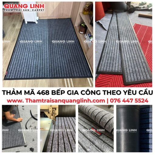 Thảm mã QL 468 Cắt theo yêu cầu thảm bếp