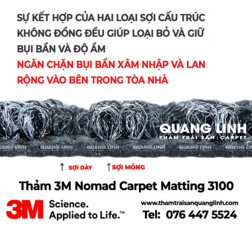 Thảm 3M Nomad Carpet Matting 3100 Thông Số Kỹ Thuật