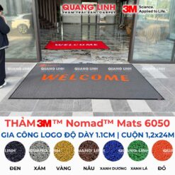 Thảm Trải Sảnh nhựa rối 3M Nomad Mats 6050 Gia công logo