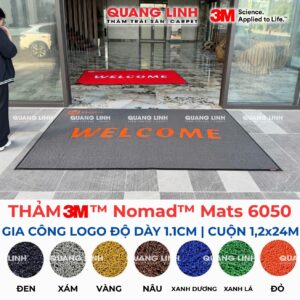 Thảm Trải Sảnh nhựa rối 3M Nomad Mats 6050 Gia công logo