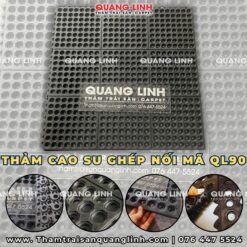 Thảm cao su chống trượt cho nhà bếp khu sản xuất QL90