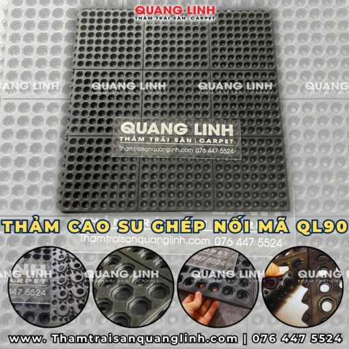 Thảm cao su chống trượt cho nhà bếp khu sản xuất QL90