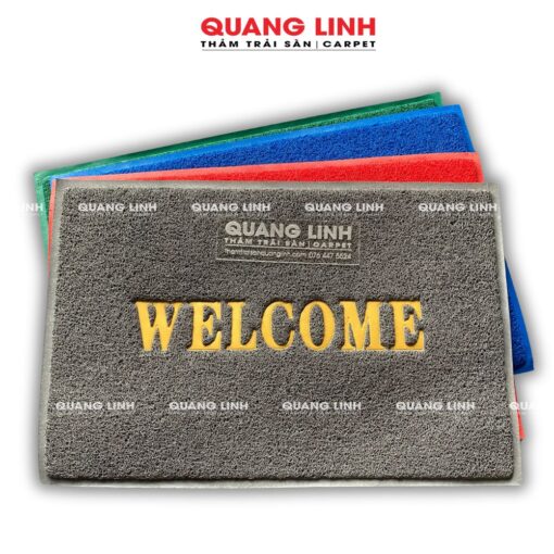 Thảm cửa ra vào nhựa rối Welcome khổ lớn 40x60, 60x90, 80x120, 120x180cm