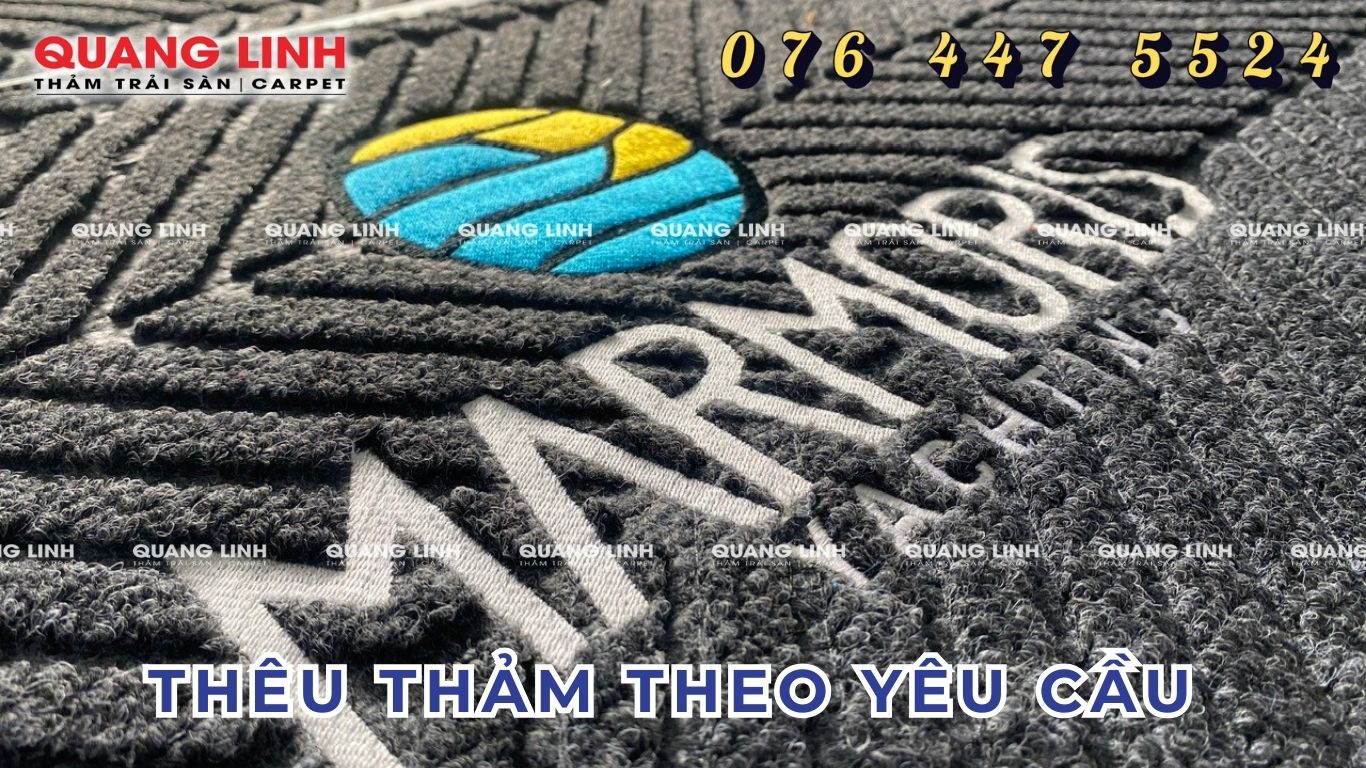 Thêu Thảm Theo Yêu Cầu Tại Thảm Trải Sàn Quang Linh