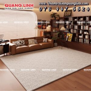 Thảm trải sàn phòng khách decor cổ điển
