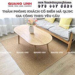 Thảm trải sản phòng khách gia công theo yêu cầu