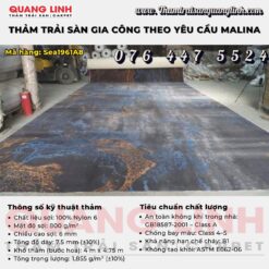 Thảm trải sàn phòng khách thảm phòng ngủ Malina