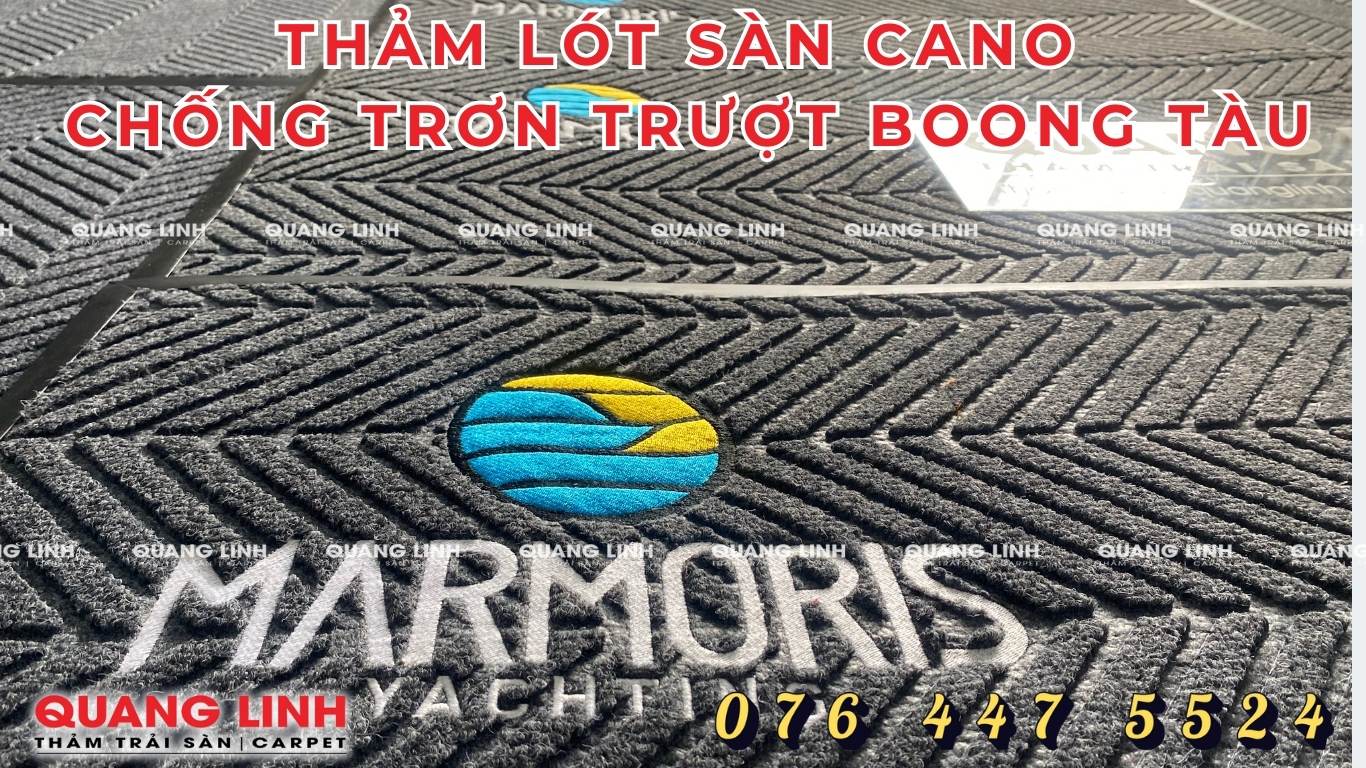 Thảm lót sàn cano chống trơn trượt cho boong tàu
