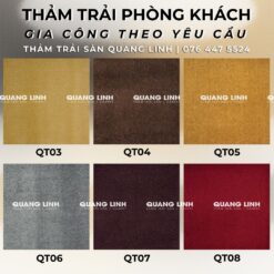 Thảm trải sàn sofa phòng khách