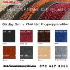 Thảm Thang Máy QL480 - Chống Trượt Cho Cabin Thang Máy Cao Cấp 6 Thảm trải sảnh cửa ra vào decor QL480