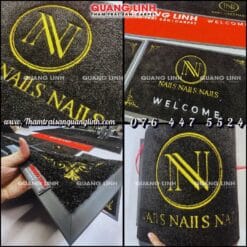 Thảm Decor Tiệm Nail Logo, Thảm Decor Spa Logo Gia Công Theo Yêu Cầu TP.HCM 7 Thảm Trang Trí Tiệm Nail Spa Thẩm Mỹ Viện Logo Theo Yêu Cầu