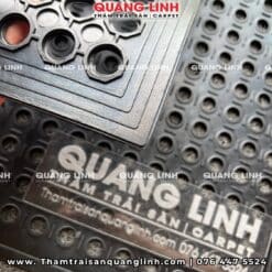 Thảm Cao Su QL130 – Thảm Chống Trượt Có Lỗ Thoát Nước 9 Thảm cao su đa năng chịu lực chịu dầu mỡ có rãnh thoát nước chống trượt