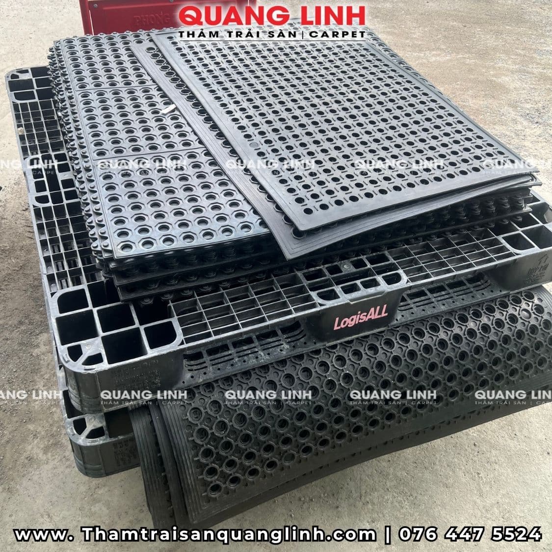Thảm cao su đa năng chịu lực chịu dầu mỡ có rãnh thoát nước chống trượt Thảm cao su đa năng chịu lực chịu dầu mỡ có rãnh thoát nước chống trượt
